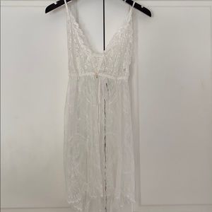 Hanky Panky White Lace Chemise Size Small